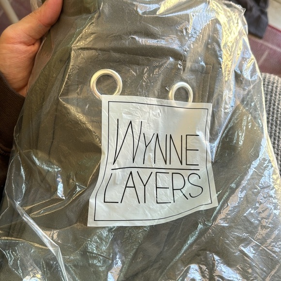 Wynne Layers Green Fern Grommet Luxe Wide Leg Pants XXS - Picture 2 of 2